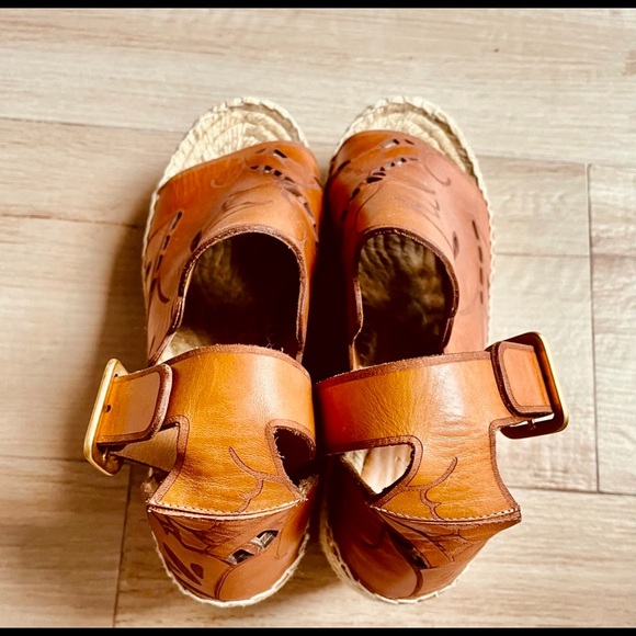 Chloe Handcrafted LeatherWedge Espadrille - Picture 10 of 11